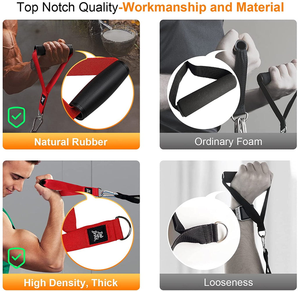 Resistance Bands, Resistance Bands Set for Workout Stackable up to 125-150 Lbs, Exercise Bands with Door Anchor, Ankle Straps, Handles and Carry Case for Strength, Yoga, Gym for Men and Women