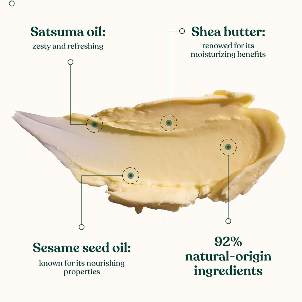 Satsuma Body Butter – Nourishing & Moisturizing Skincare for Normal Skin – Vegan – 6.75 Oz