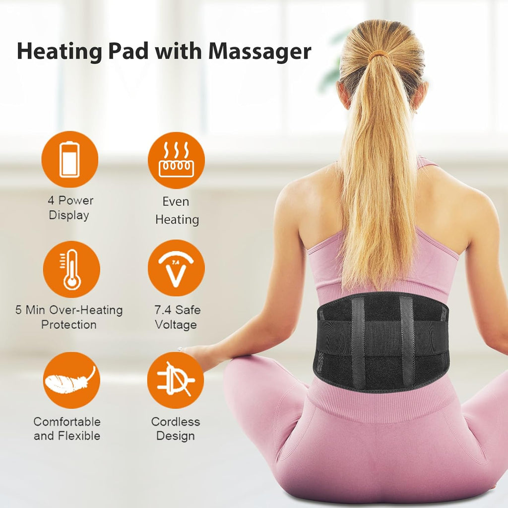 Heating Pad, Wireless Heating Belt, Back Heating, Rechargeable Battery Power Supply