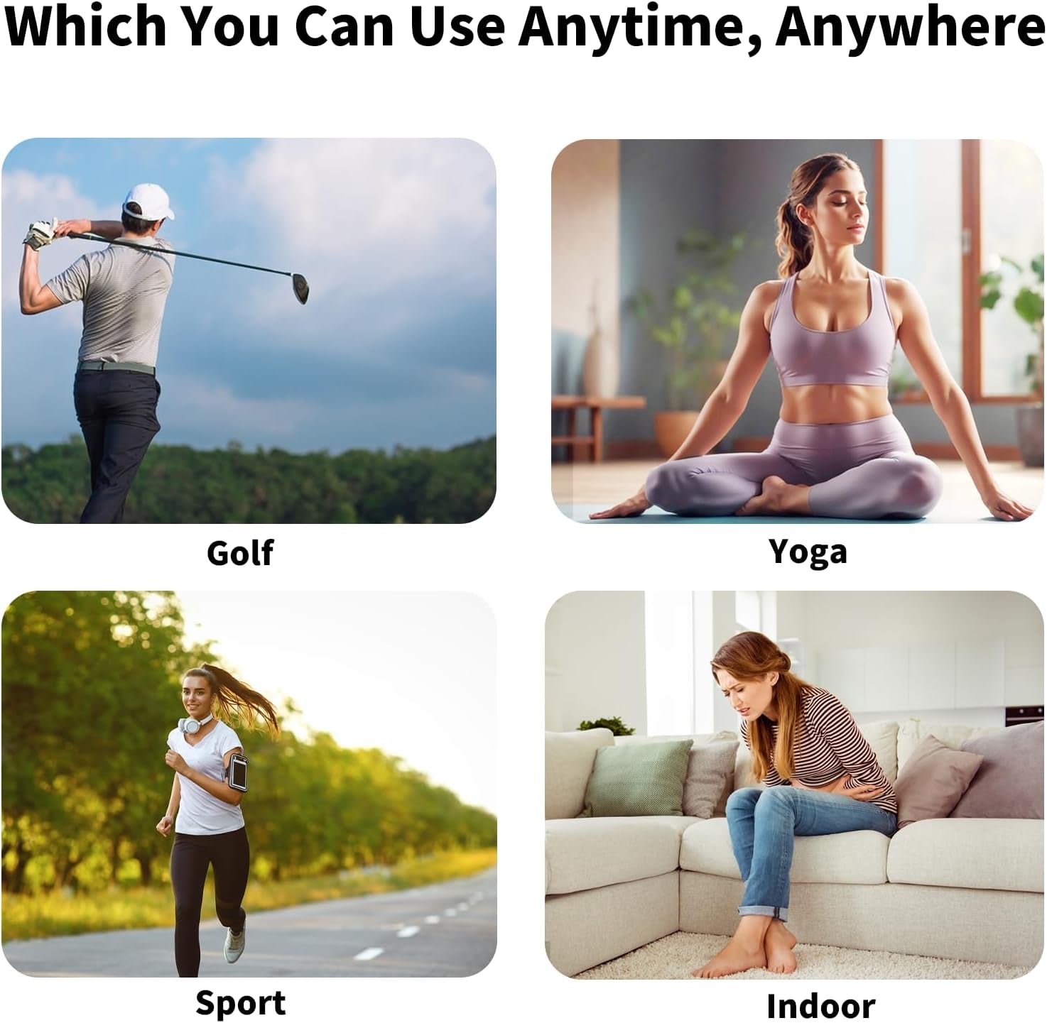 Heating Pad, Wireless Heating Belt, Back Heating, Rechargeable Battery Power Supply