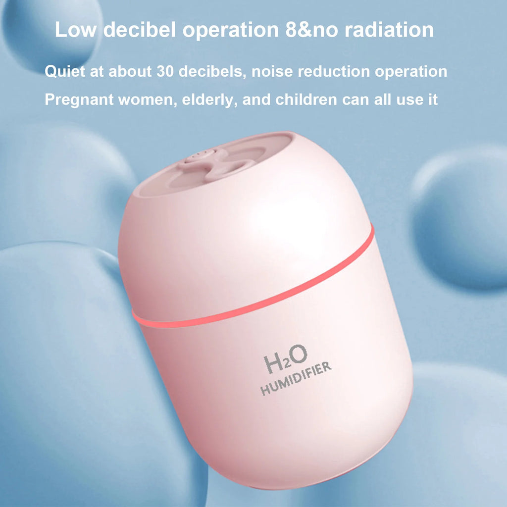 Usb Rechargeable Humidifier Home Office Desk Humidifier Bedroom Hydration Meter Portable Humidifier