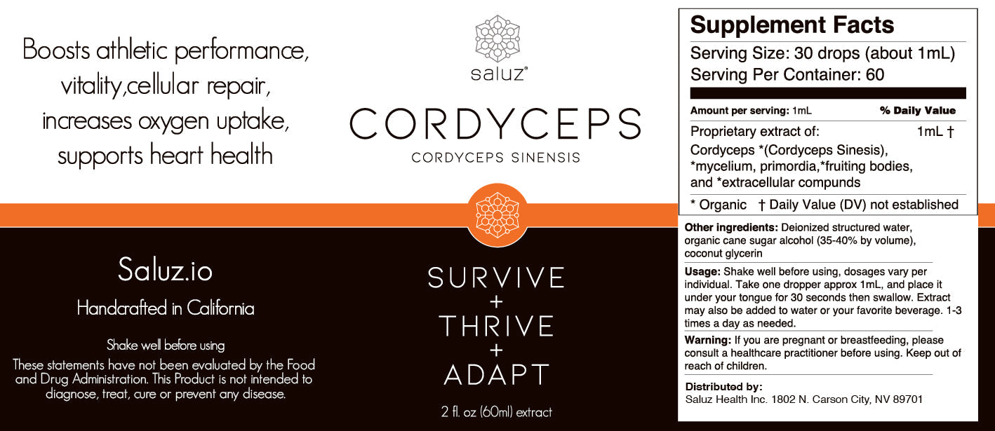 Cordyceps (Energy) Mushroom Tincture 2 oz.
