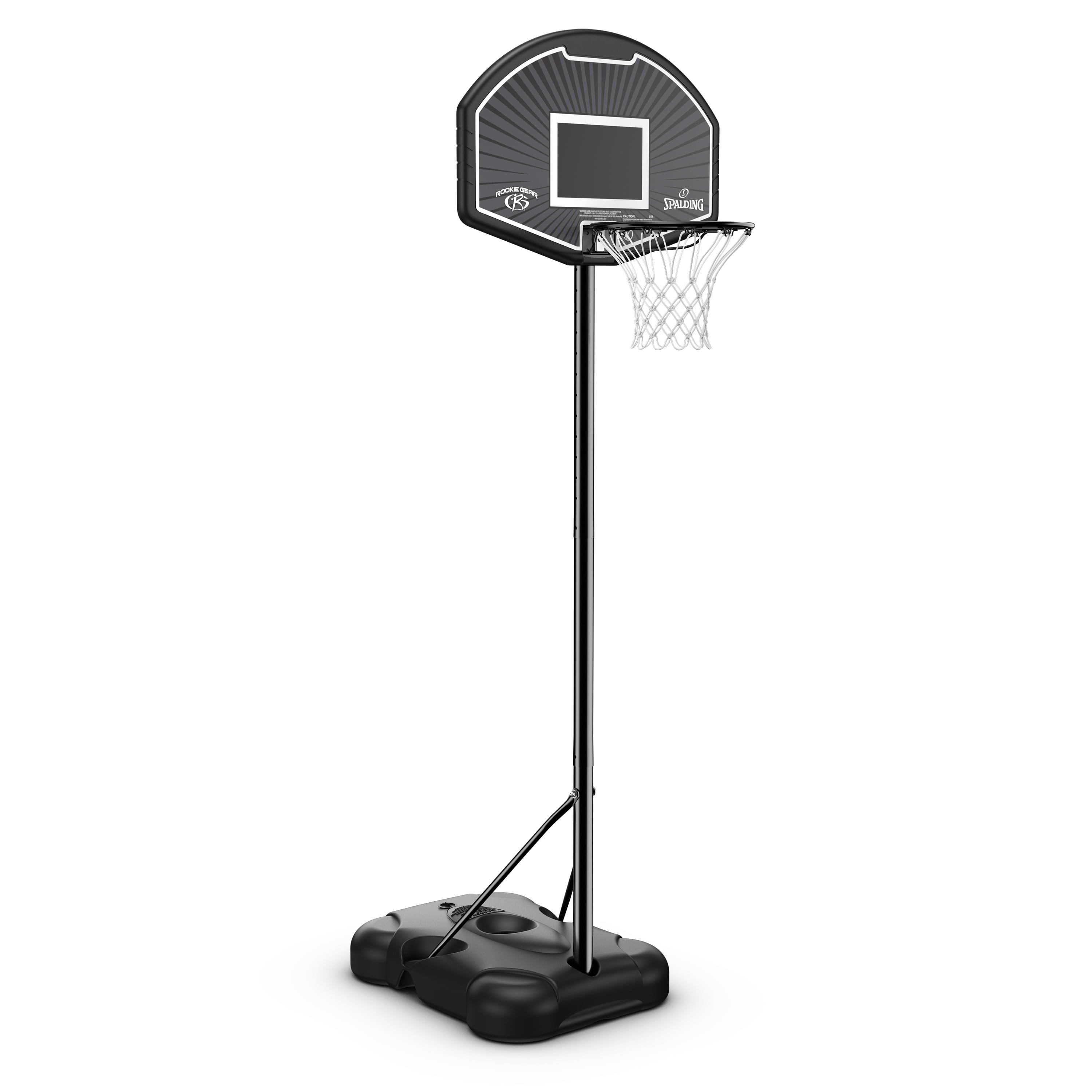32-Inch Portable Basketball Hoop with Eco-Composite Backboard & Telescoping Height Adjustment-Outdoor Play