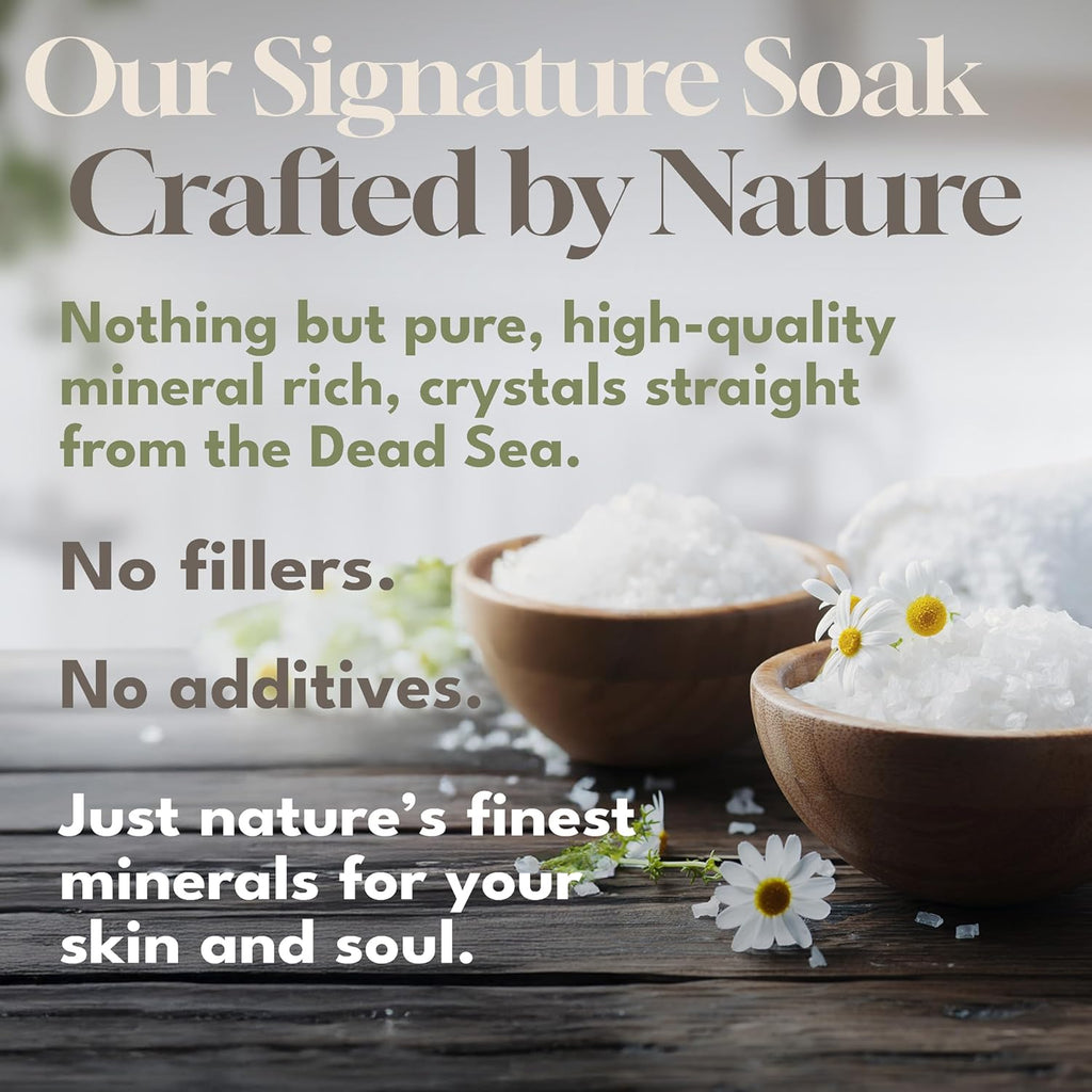 -Amazing Minerals Dead Sea Bath Salts,100% Full Mineral Therapeutic Bath Salts, Detoxifying & Moisturizing, Exfoliating for Dry Skin, Unscented(5 Lbs)