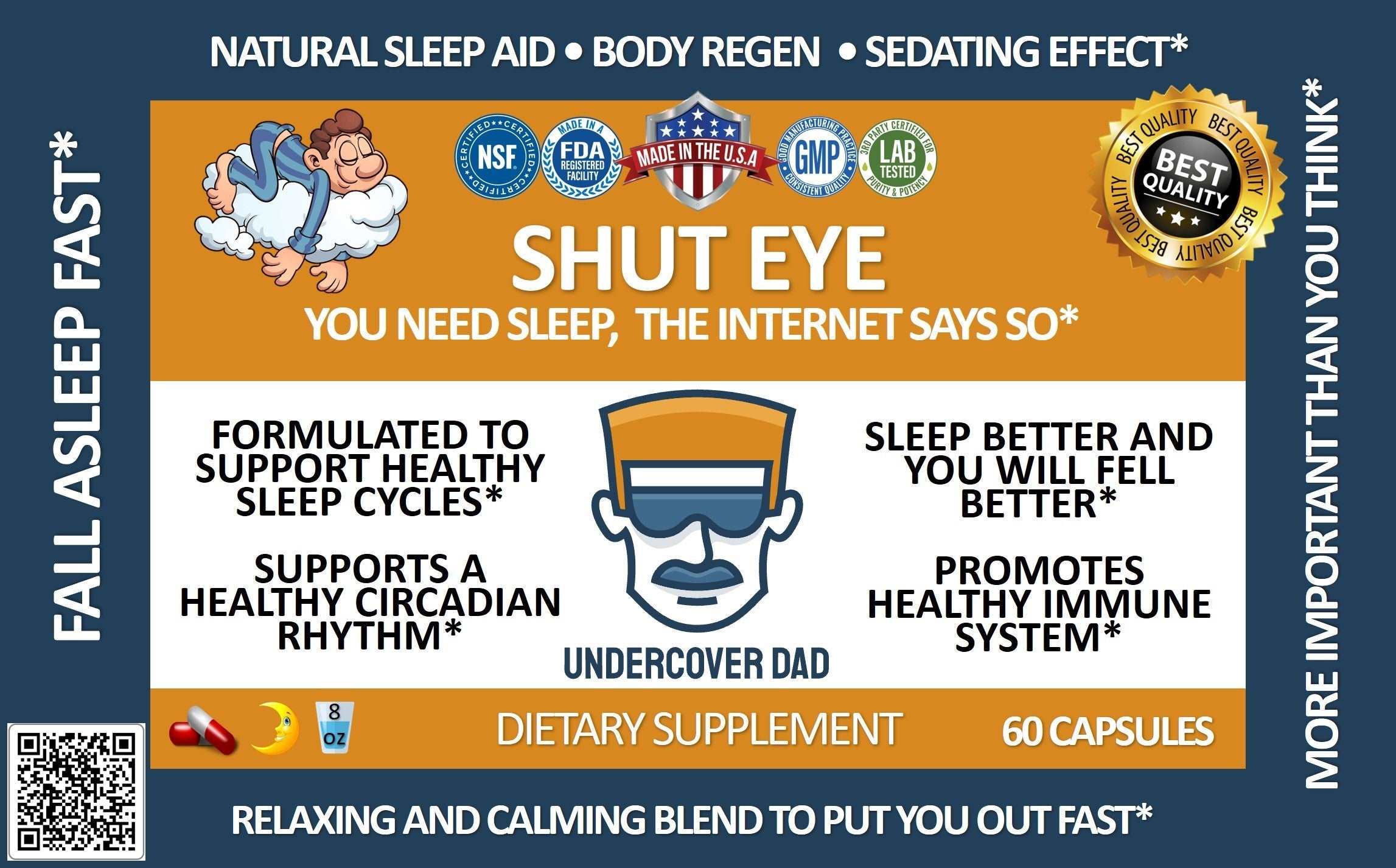 SHUT EYE - Safe and Effective Sleep Aid Formula