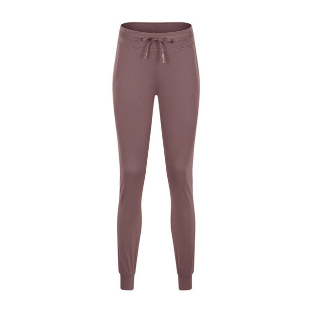 Naked-feel Fabric Workout Sport Joggers Pants Women